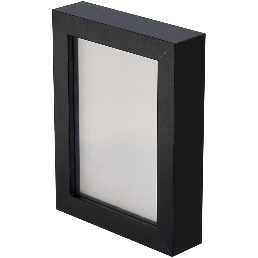 Living and Home Black Wood Magnetic Photo Frame 6.1 x 7.8 inch Image 3
