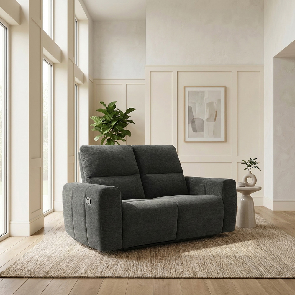 Holborton Manual Recliner Sofa Dark Olive 2 Seater Image 4