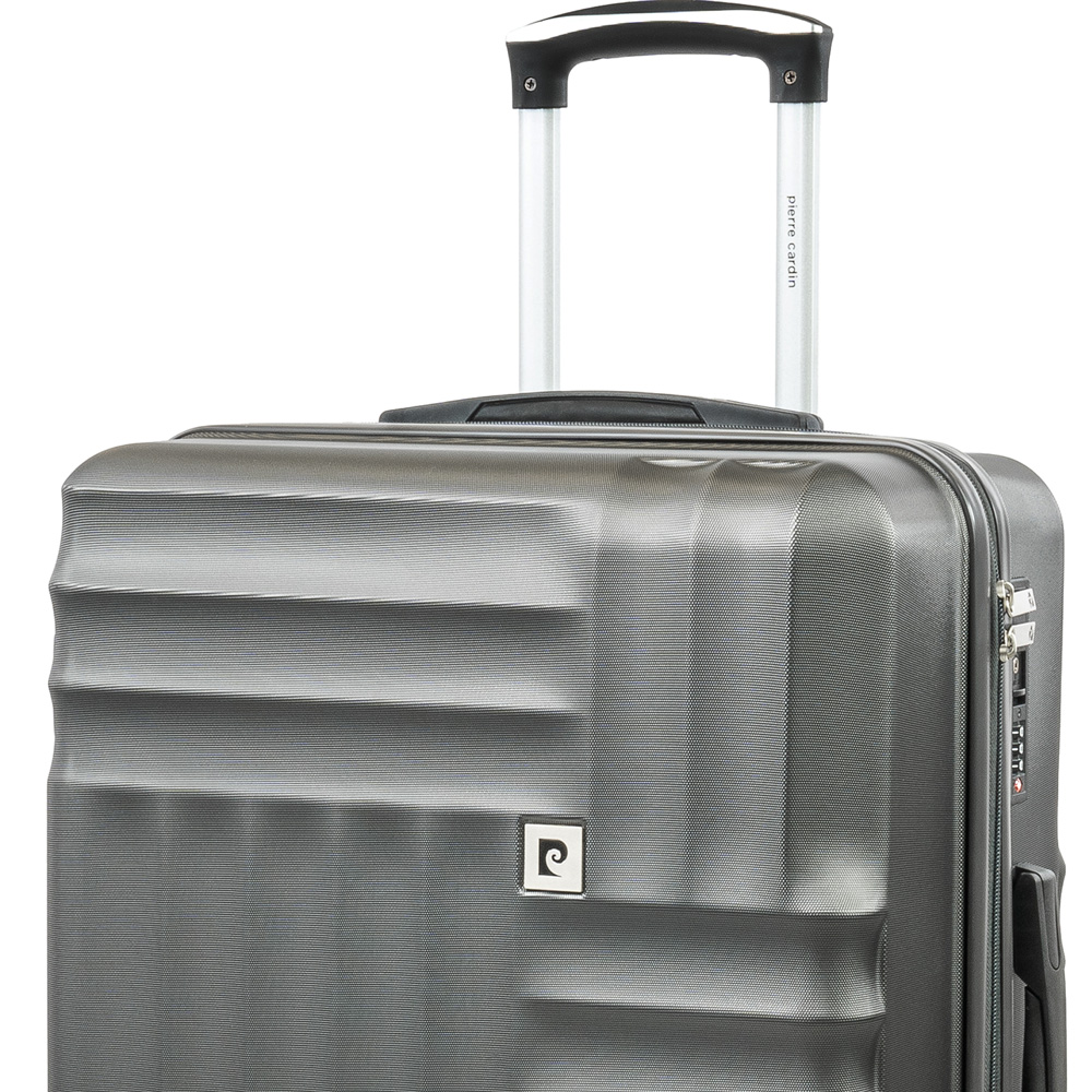 Pierre Cardin Medium Grey Trolley Suitcase Image 2