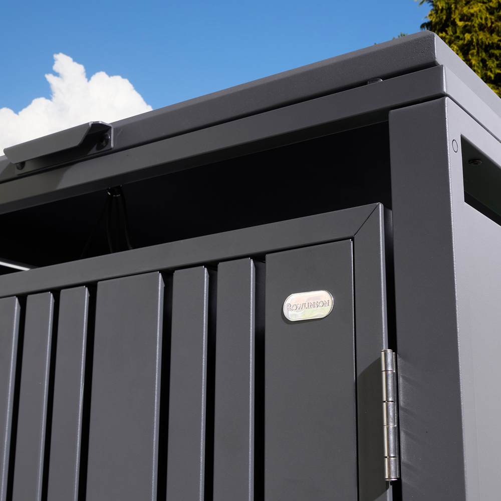 Rowlinson Wimbledon Anthracite Wheelie Bin Store Image 6