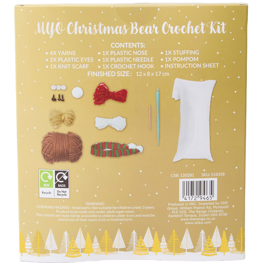 Make Your Own Christmas Bear Crochet Kit Image 5