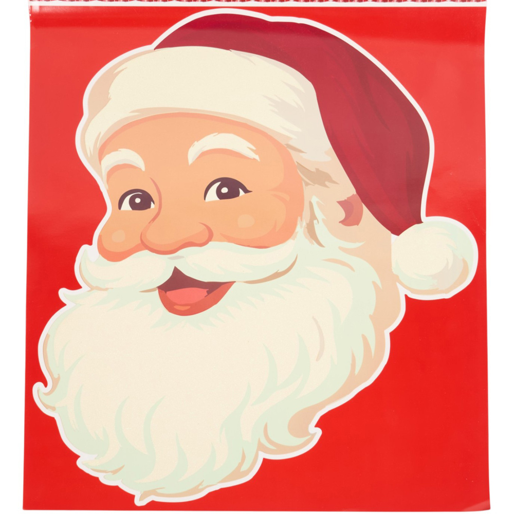 Santa Face Window Sticker Image 3