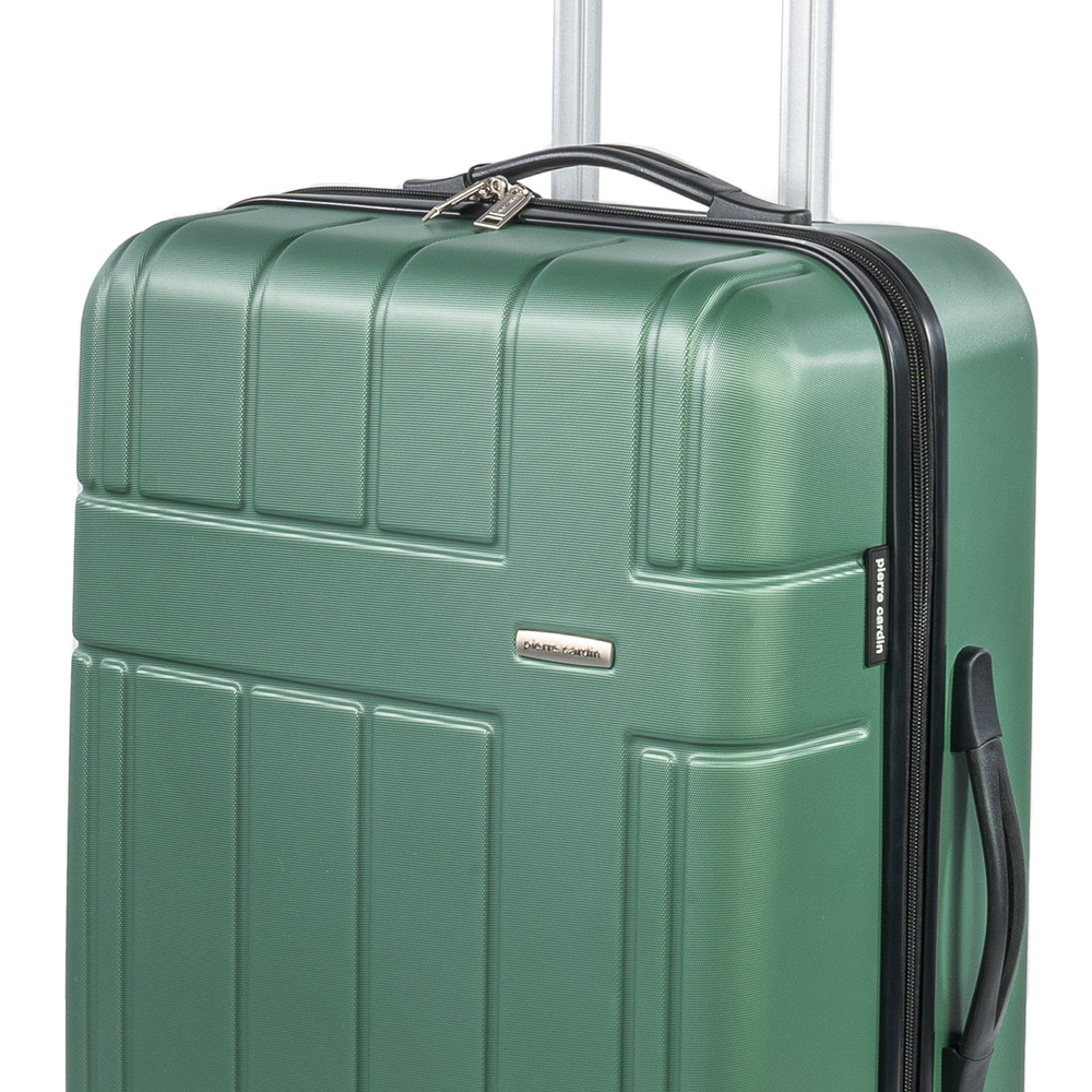 Pierre Cardin Medium Green Lightweight Trolley Suitcase Image 2