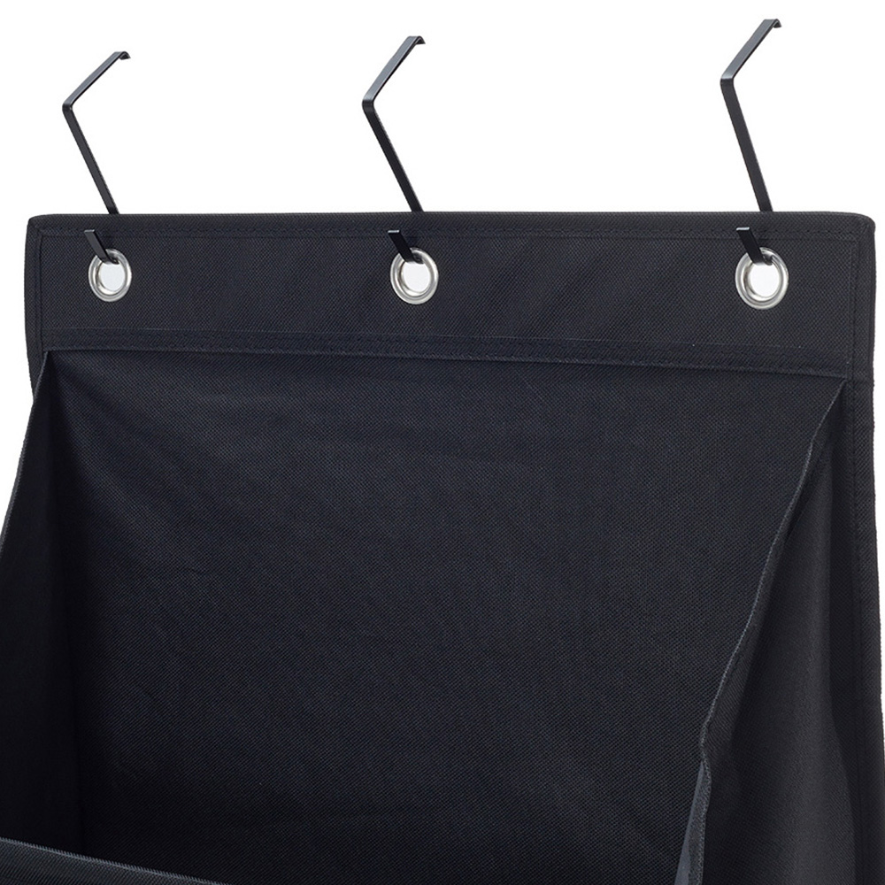 H&O Direct 5 Shelf Black Hanging Organiser Image 2