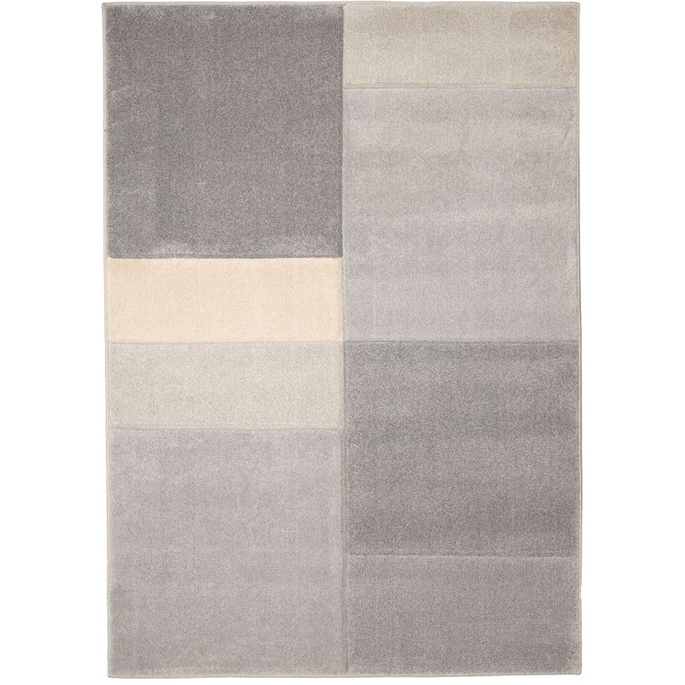 Homemaker Newport Grey Big Blocks Rug 80 x 150cm Image 2