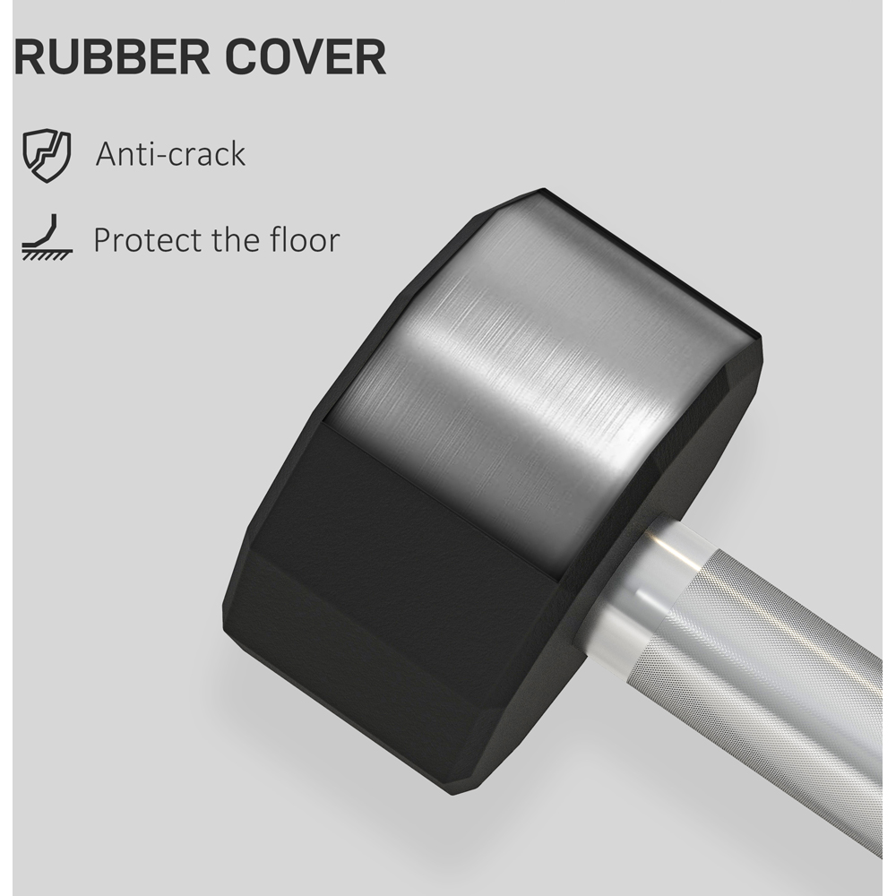 SPORTNOW 12 Sided Shape Dumbbell Set 6kg 2 Pack Image 5