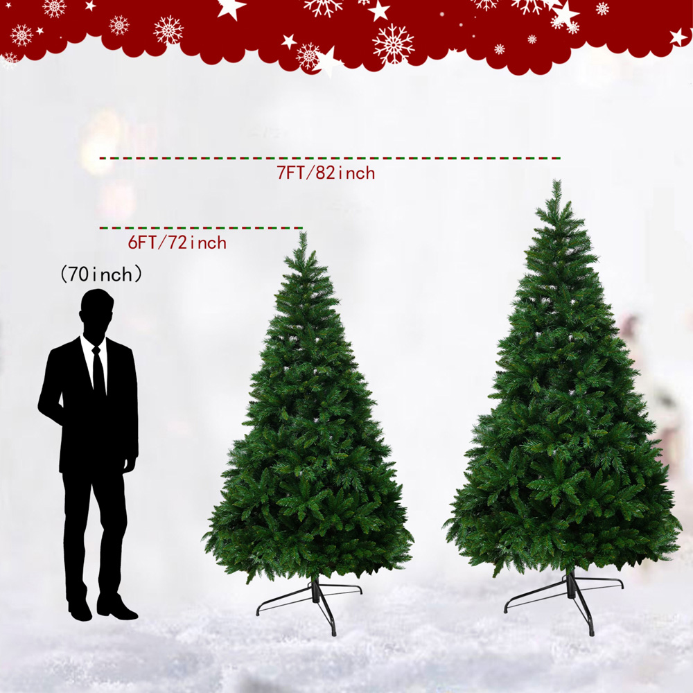 Abrihome Green Artificial Christmas Tree 6ft Image 8