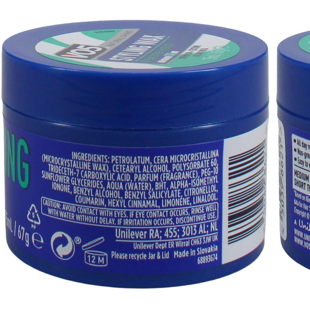 Vo5 Natural Shine Groomed Styling Wax Image 2