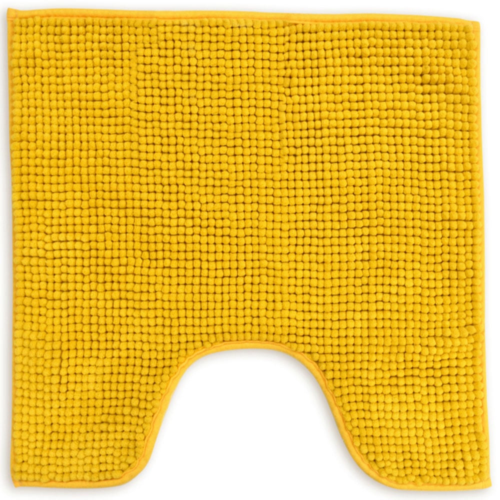Mayfair Ochre Shaggy Noodle Bath Mat 50 x 80cm Image 4