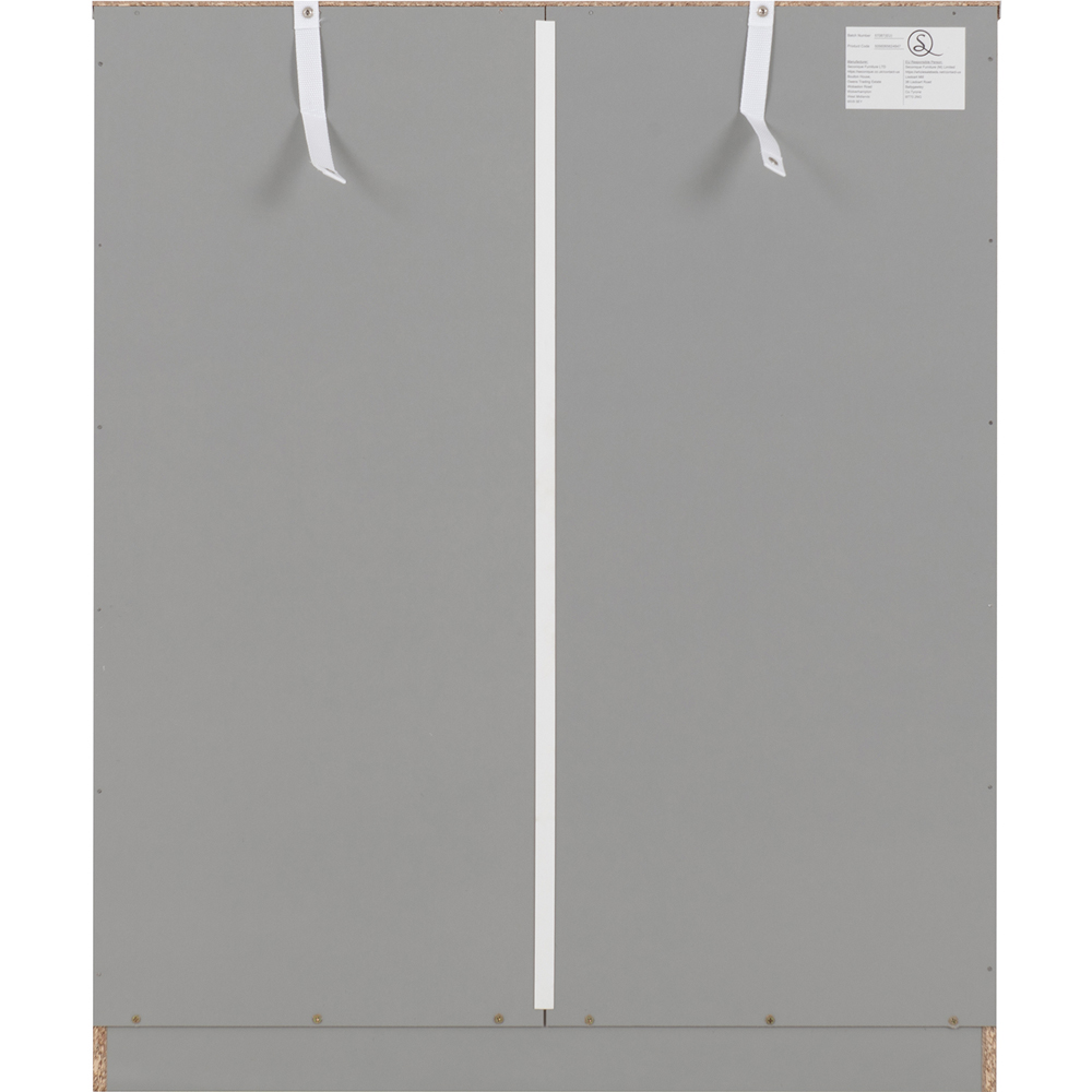 Seconique Dakota 5 Drawer Light Grey Storage Chest Image 6