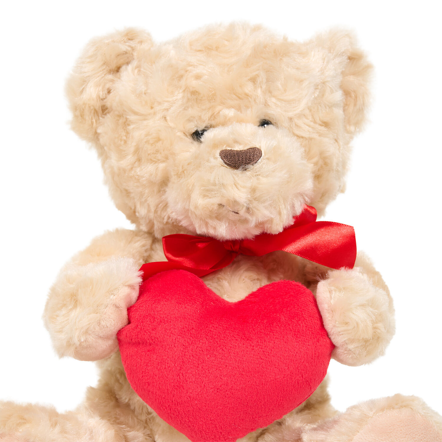 Bear with Heart Plush Toy Natural Image 5