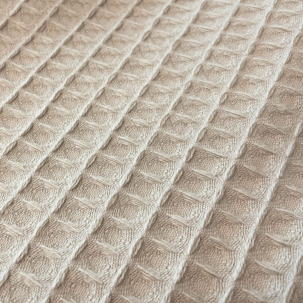 Allure Home Fashions Hotel Taupe Waffle Throw Blanket 175 x 225cm Image 4