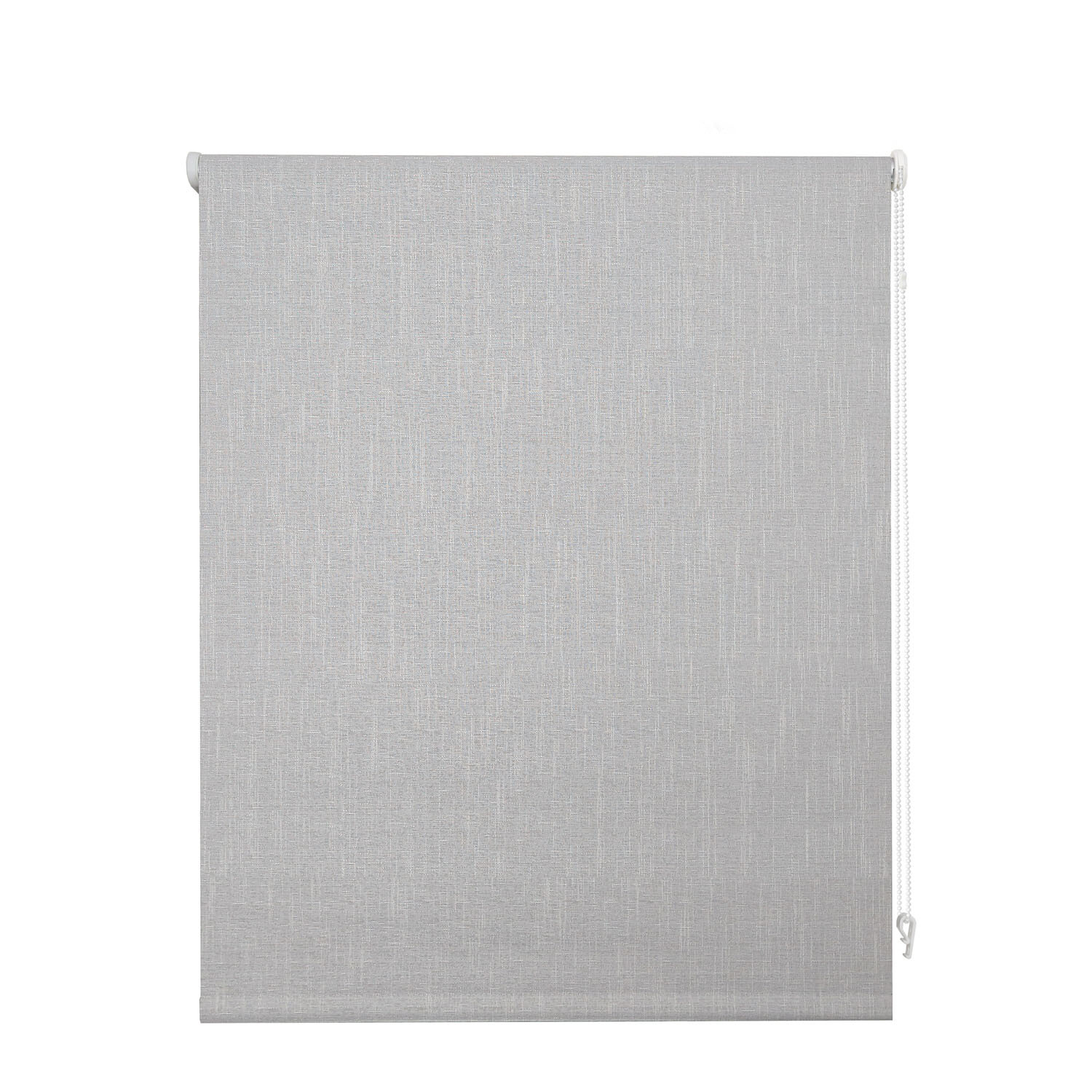 Textured Blackout Blind Linen Silver 120cm Image 4