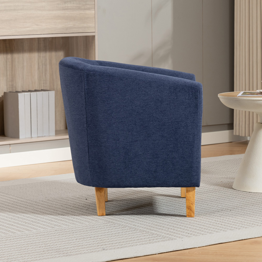 Artemis Home Millie Denim Fabric Accent Chair Image 5