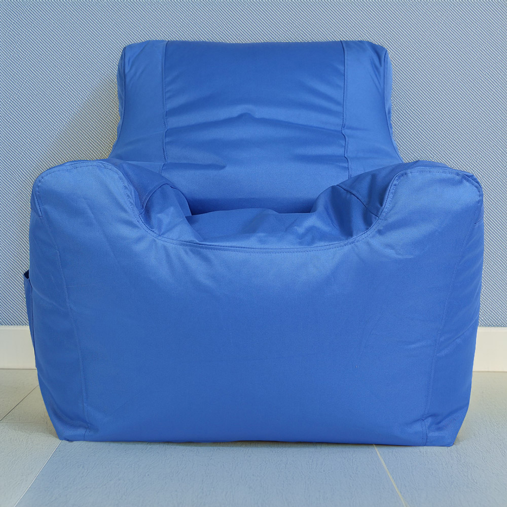 Kaikoo Blue Bean Bag Chair with Pocket Image 1