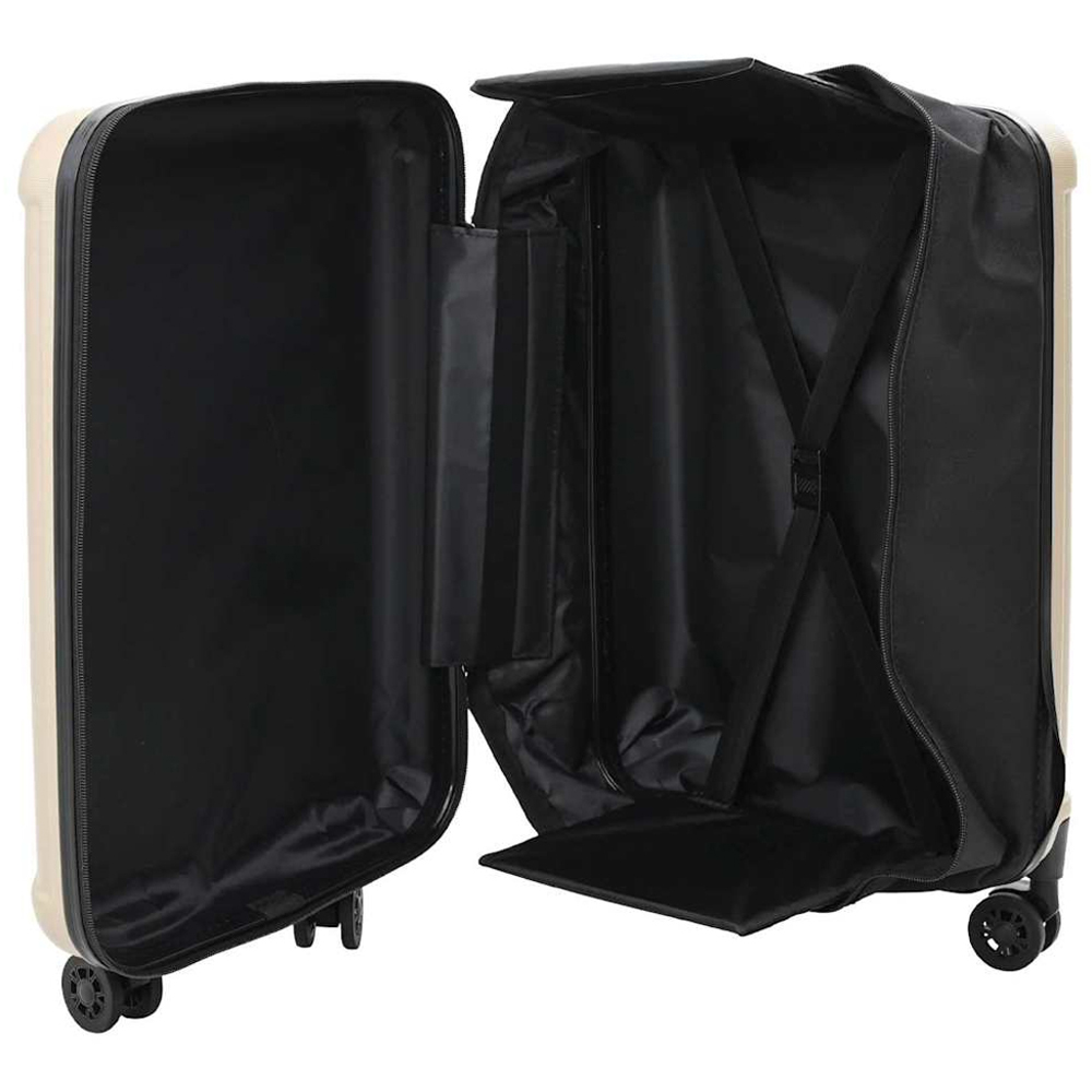 vidaXL 28 inch Beige Rectangular Travel Bag Image 3