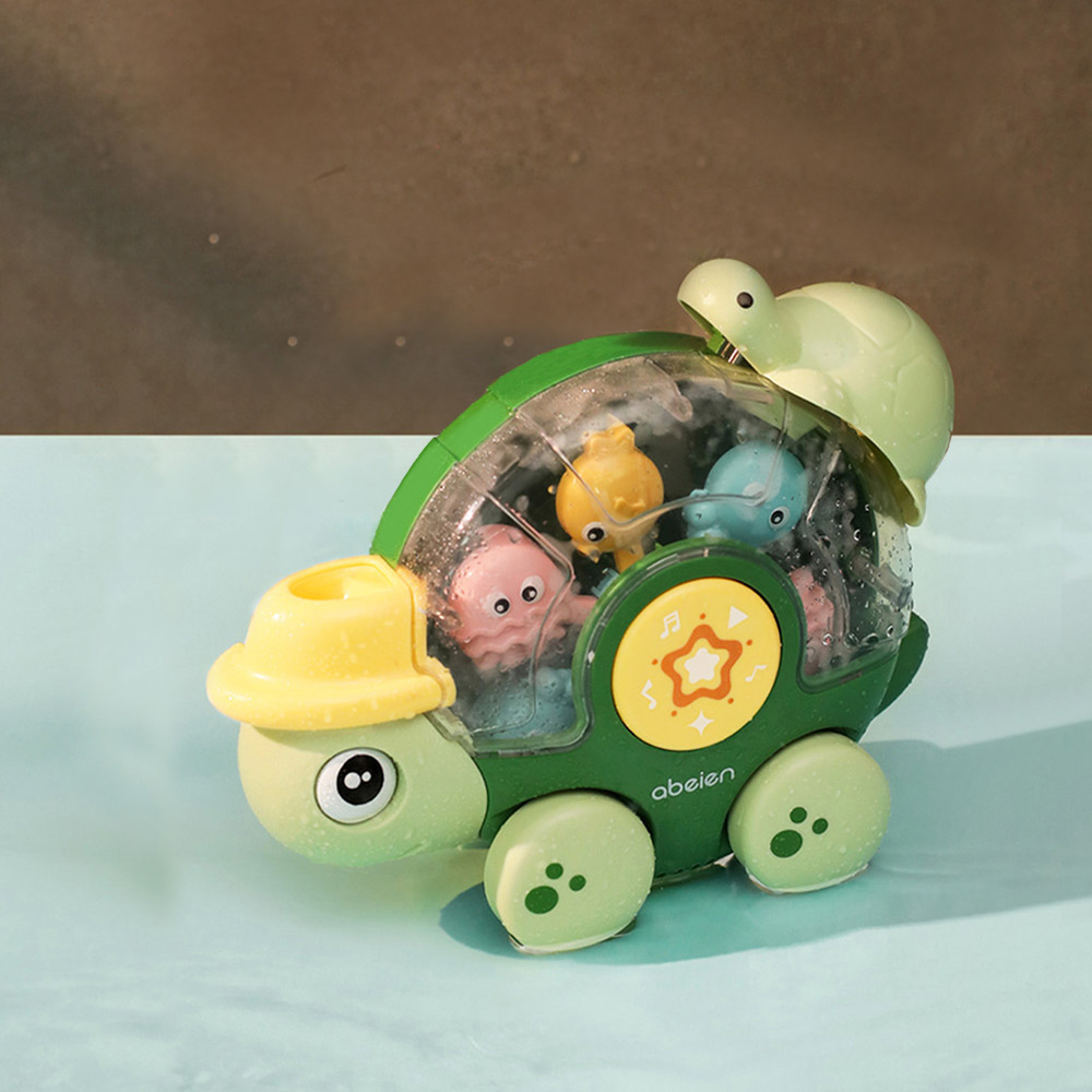 H&O Direct Kids Interactive Turtle Bath Tub Waterwheel Toy with Sound Image 2