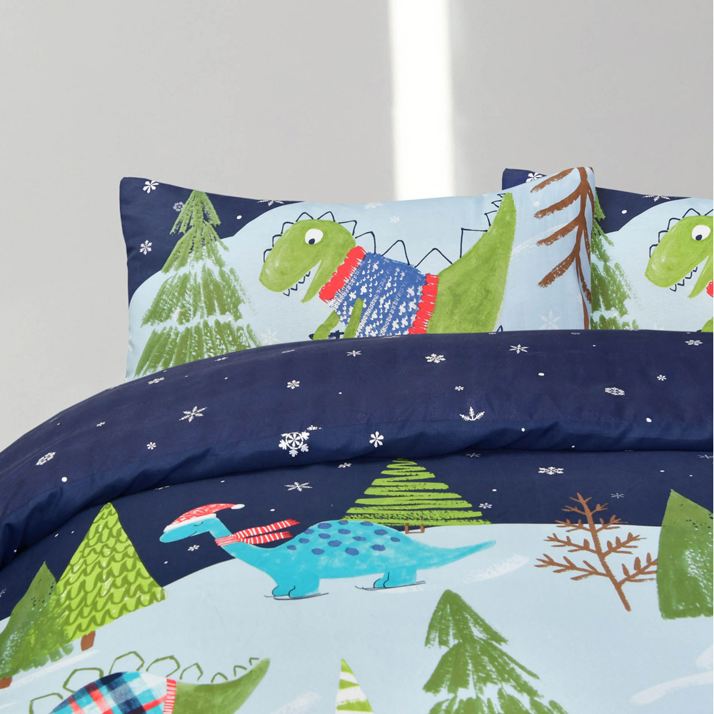 Smart Living Double Blue Dino Skiing Complete Set Image 5