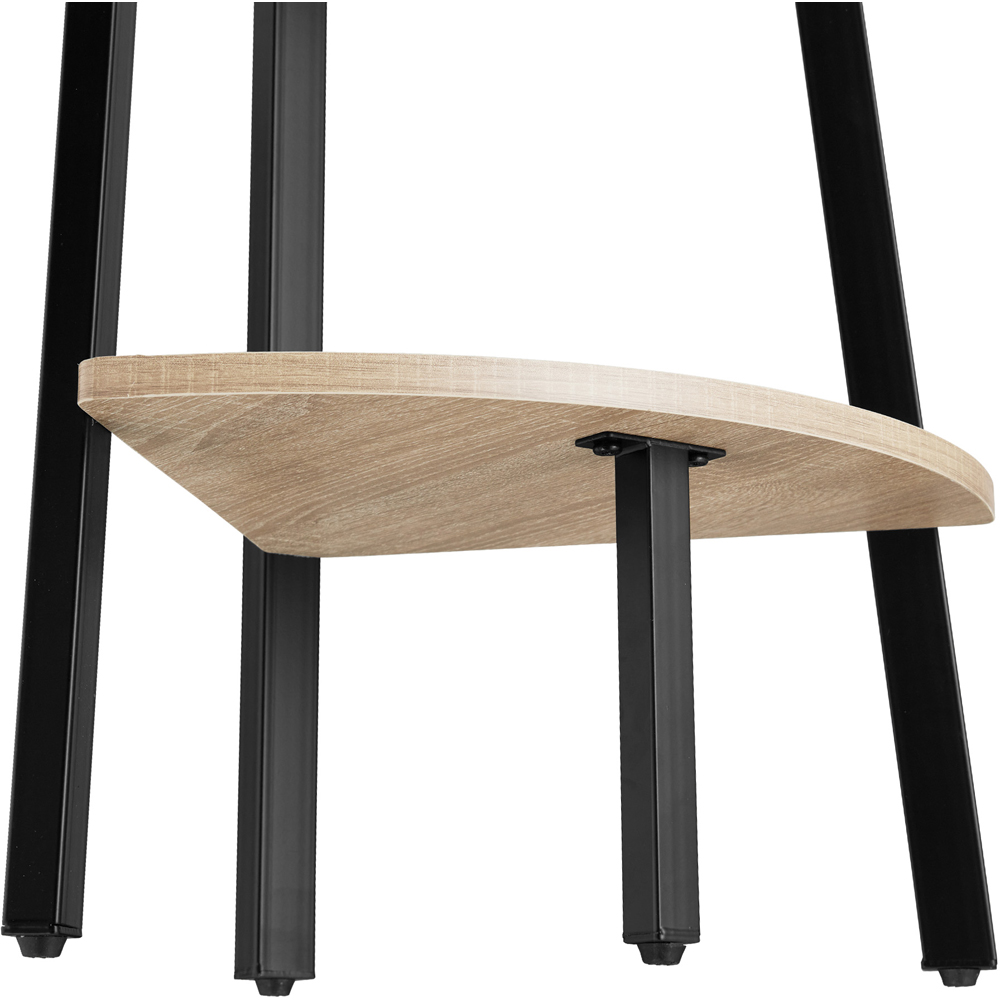 tectake Portland 4 Shelf Oak Sonoma Shelving Unit Image 5