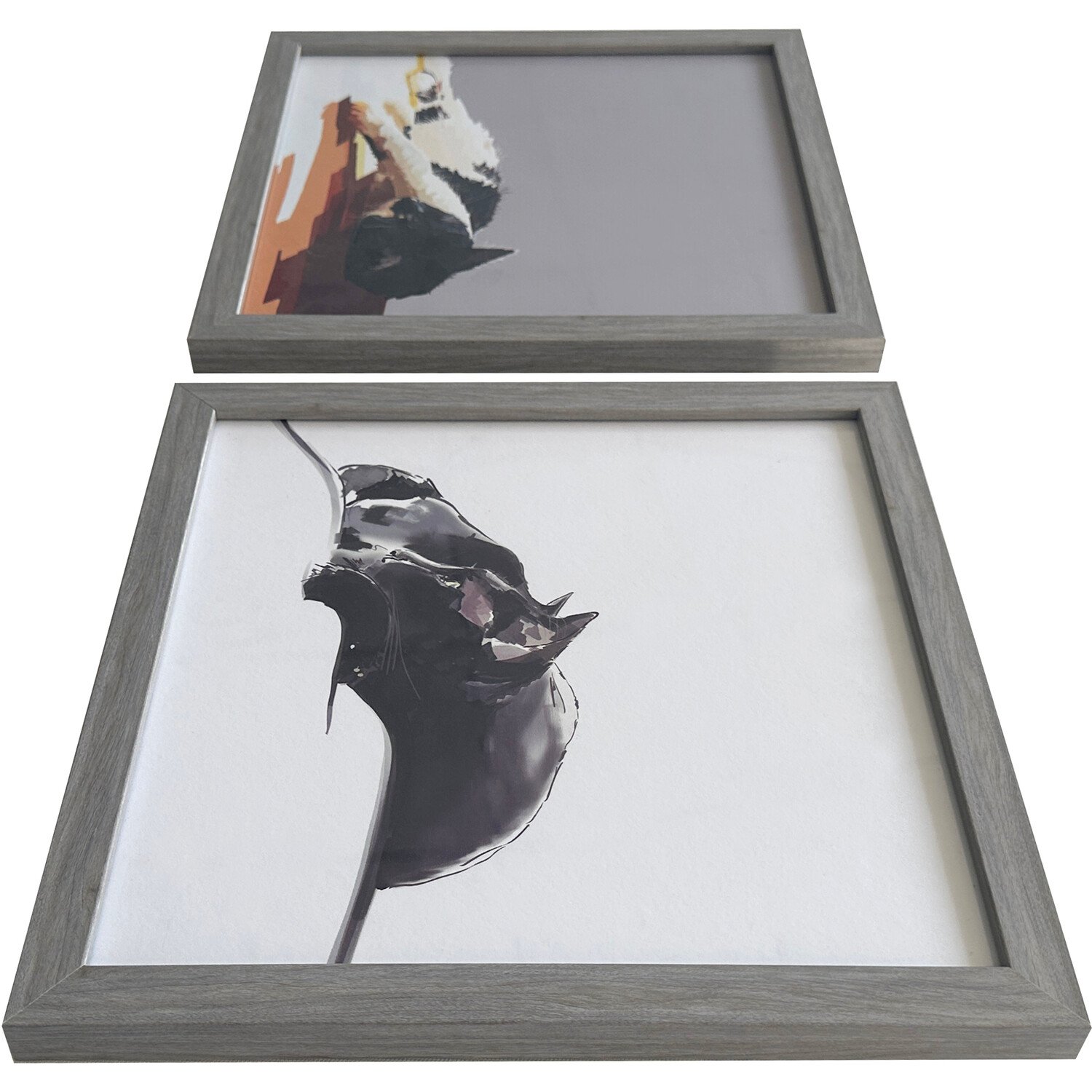 Cosy Kitties Framed Art - Grey Image 2