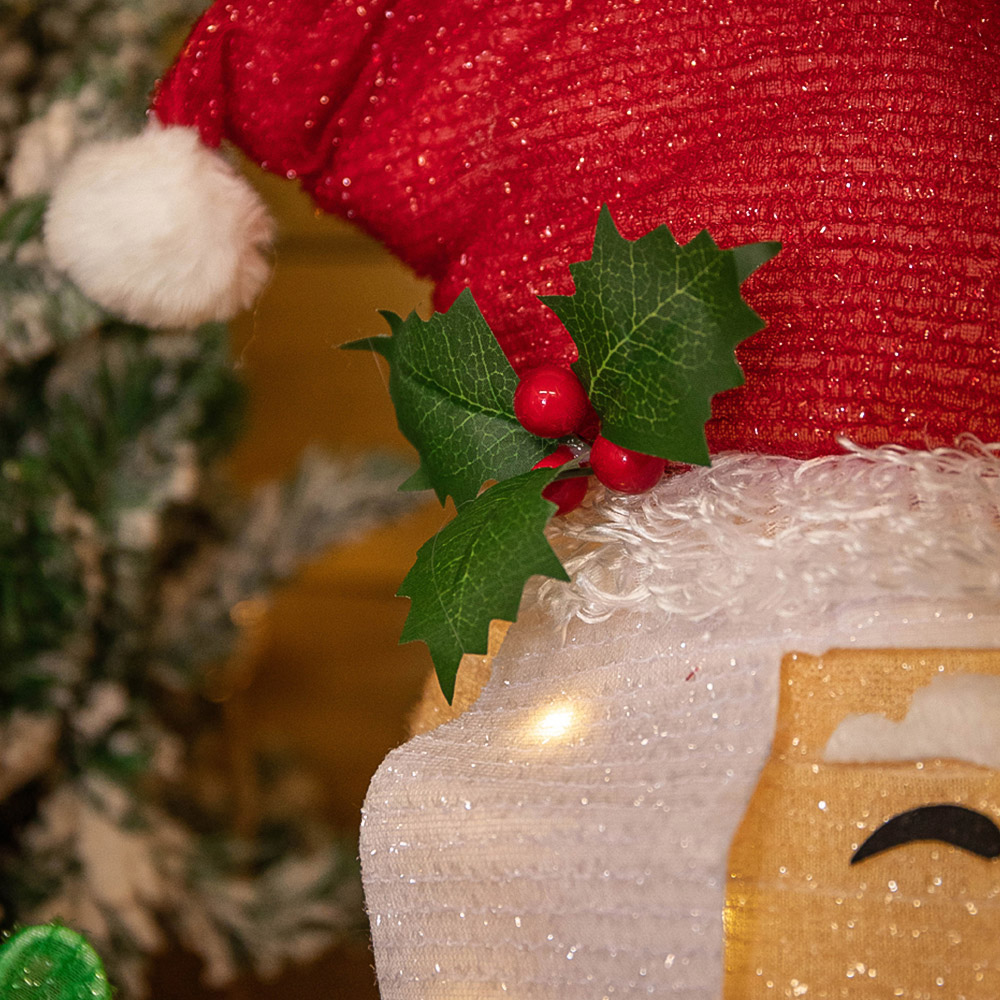 Samuel Alexander Collapsible Santa Figure LED Christmas Decoration 68cm Image 5