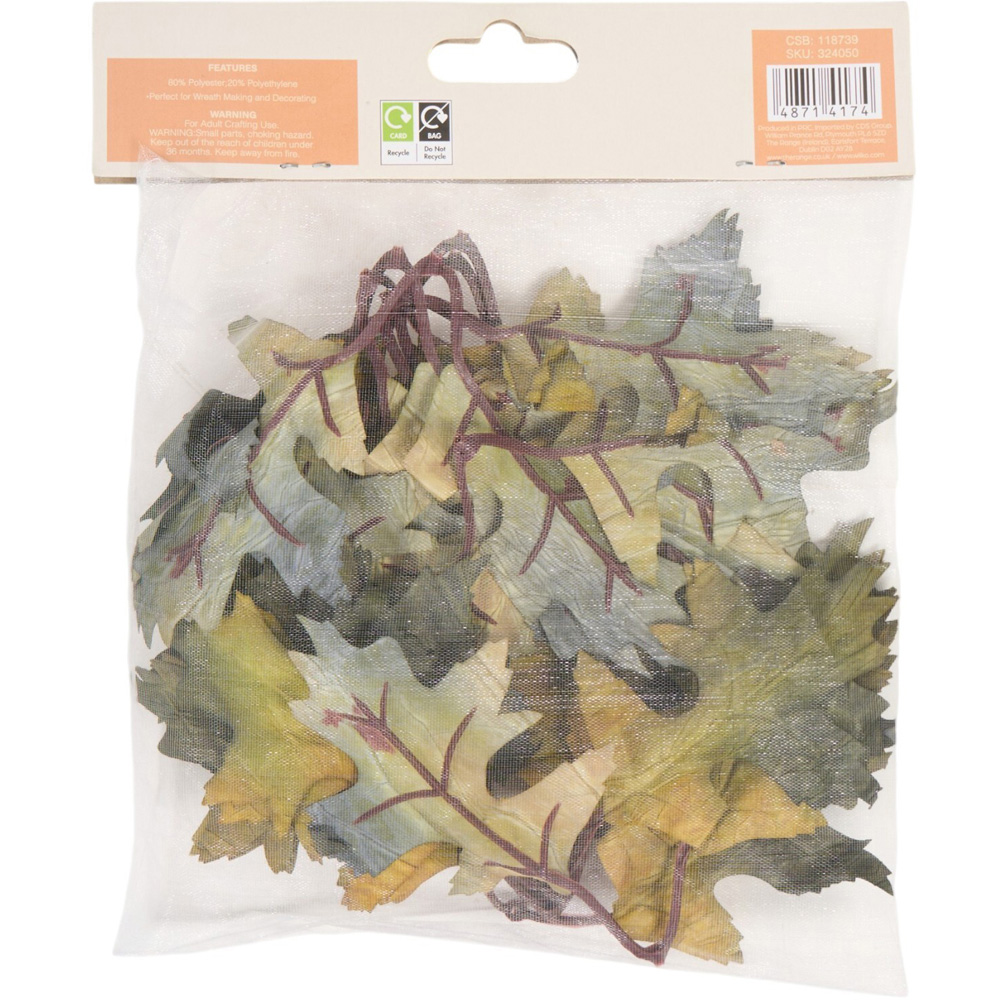 Pack of 18 Wired Autumn Leaves Image 5