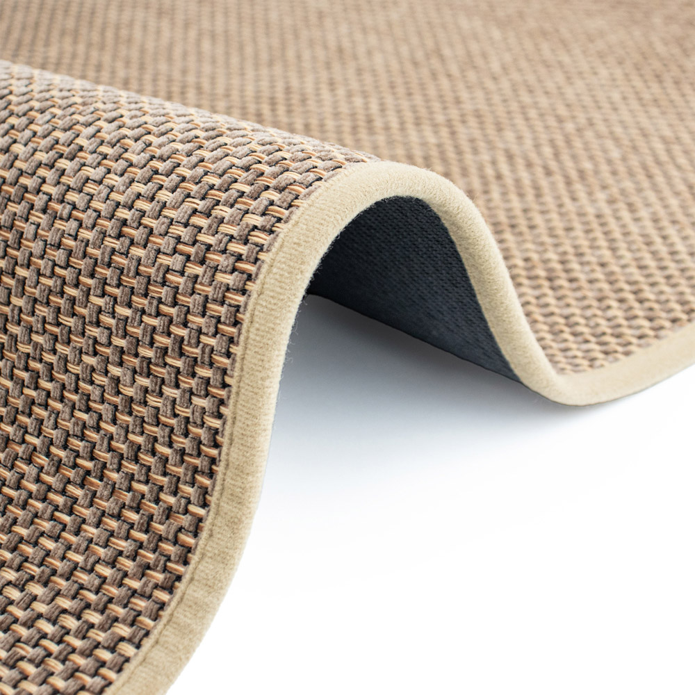 JVL Antarra Beige Rubber Backed Door Mat and Runner Set Image 6