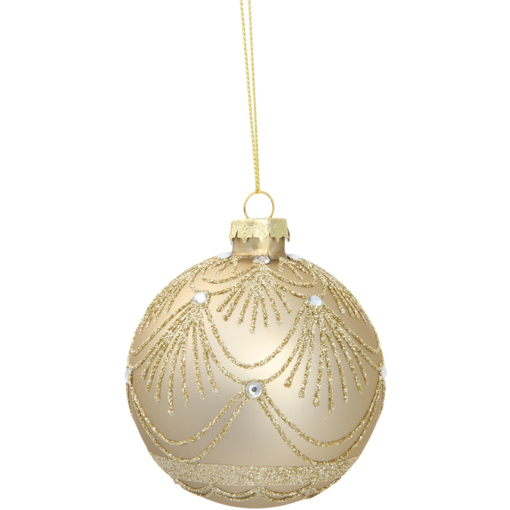 Patterned Mocha Bauble Image 3