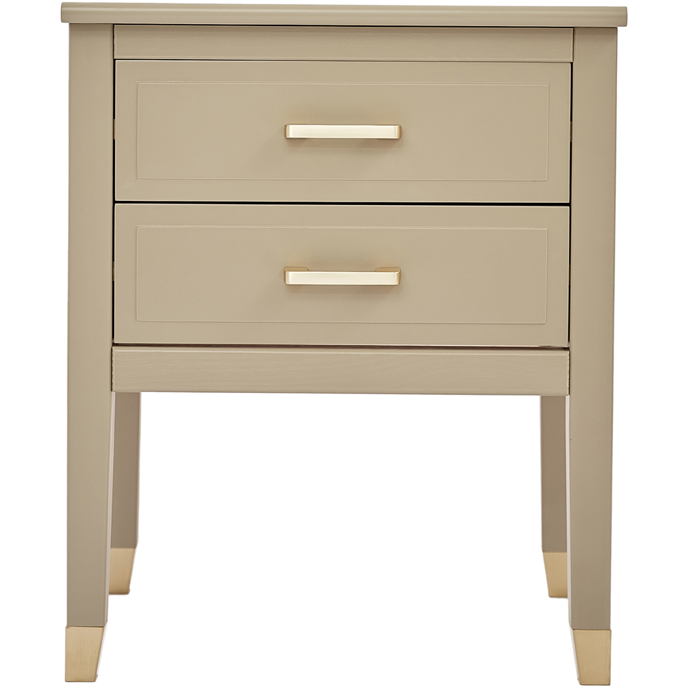 Palazzi 2 Drawer Clay Bedside Table Image 3