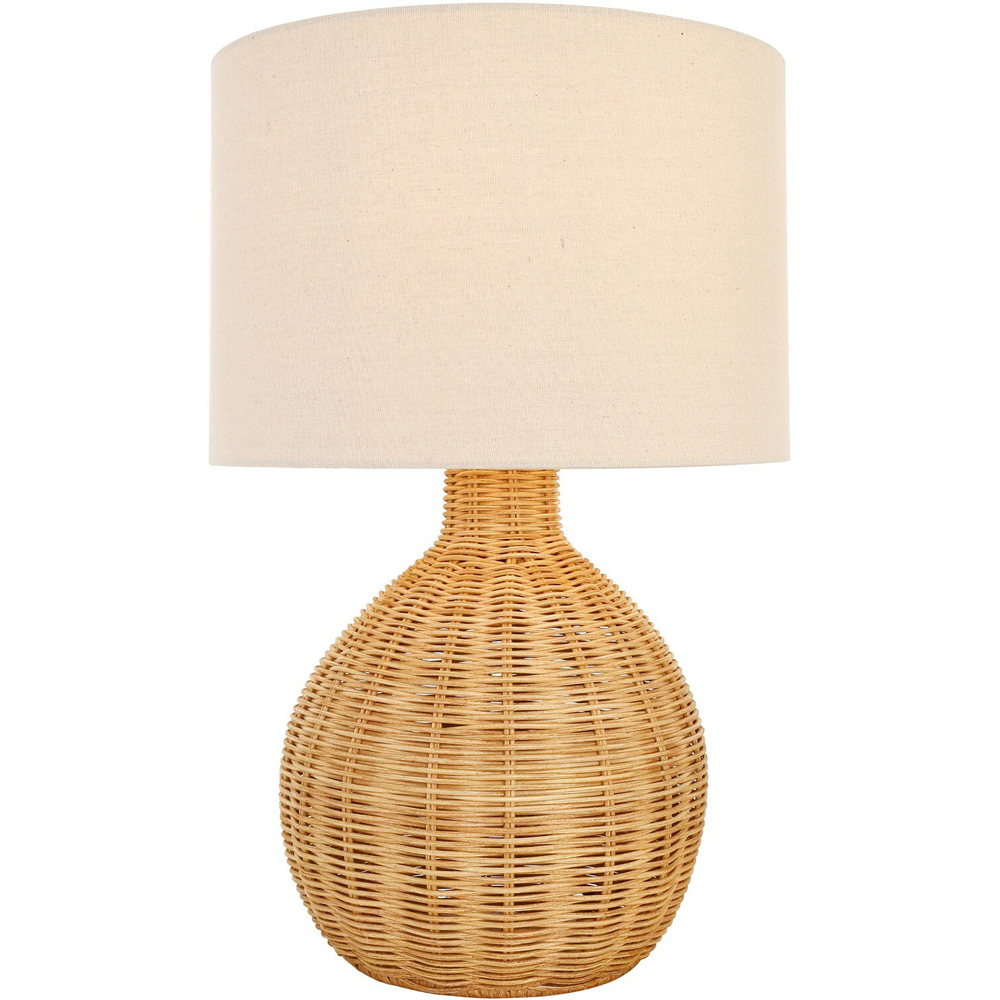 Corsica Brown Rattan Table Lamp Image 3