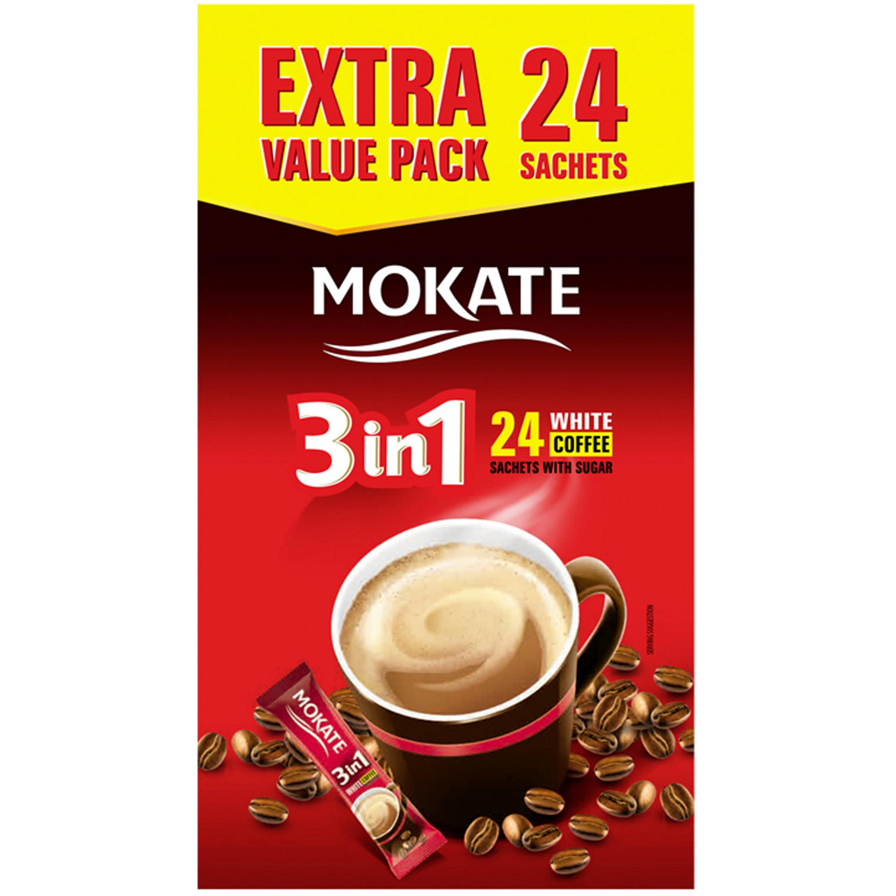 Mokate 3 In 1 Instant Coffee Satchets 24 Pack Image