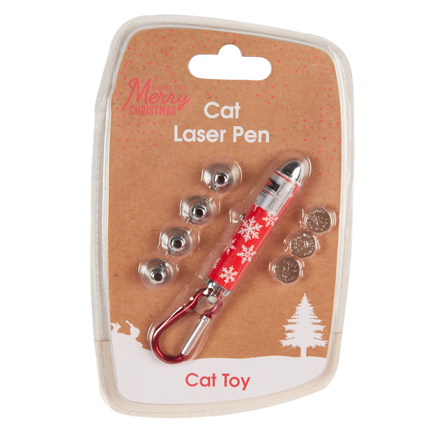 Cat Laser Pen Toy - Red and Silver Image