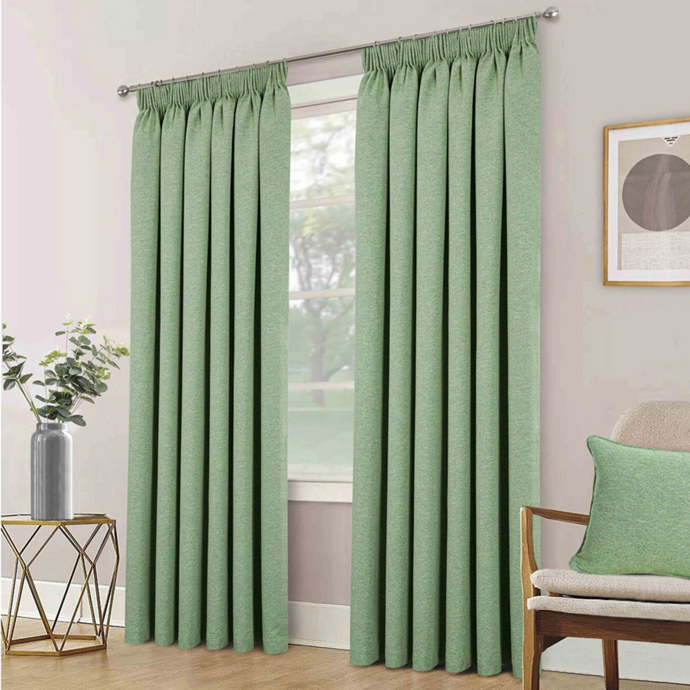 Divante Dusk Blackout Thermal Curtains - Green / 229cm Image 1