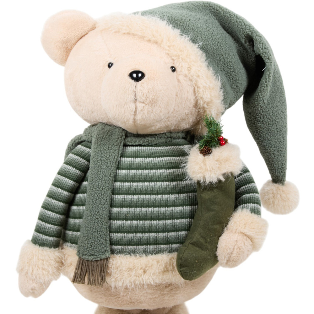 Cosy Winter Extendable Bear Decoration Image 4
