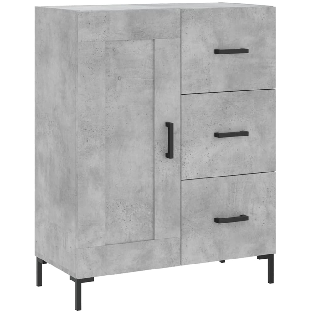 vidaXL 3 Door 3 Drawer Concrete Grey Highboard Image 7