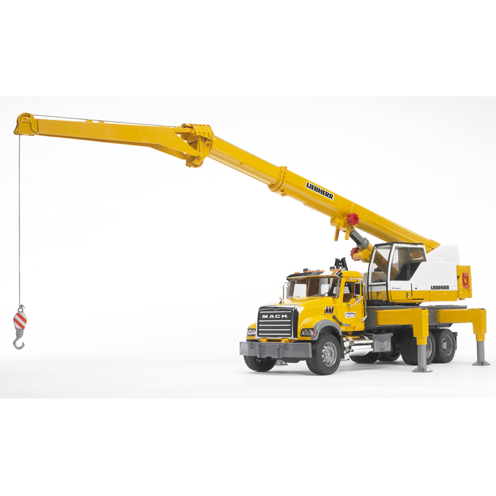 Bruder Kids MACK Granite Liebherr Crane Truck Playset Model Image 2
