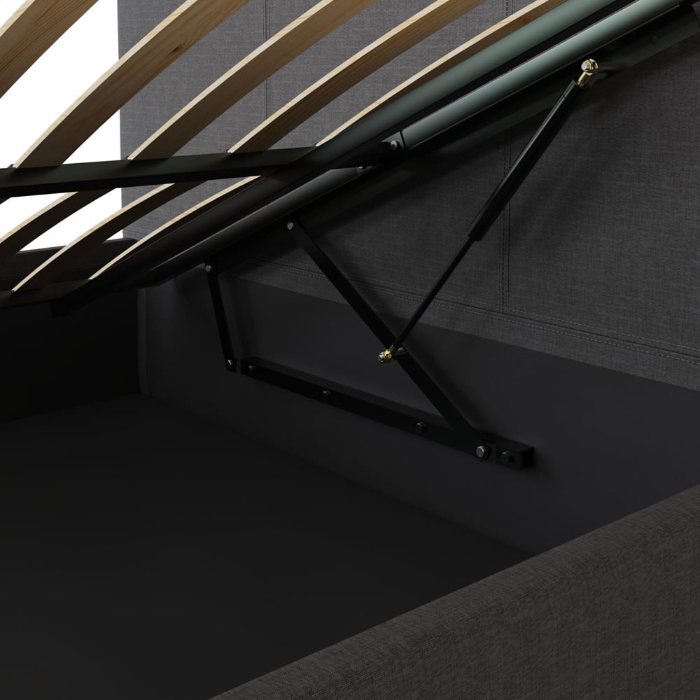 GFW Single Grey Side Lift Ottoman Bed Image 8