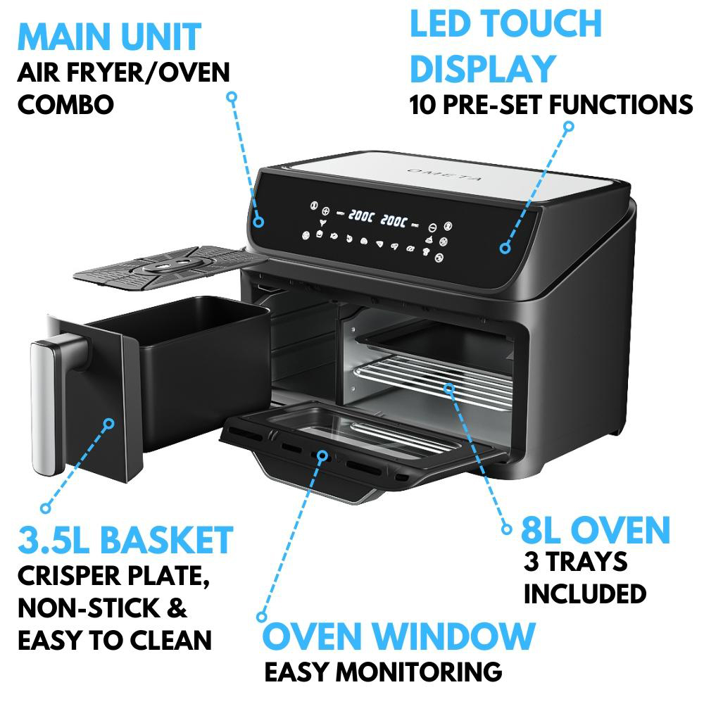 Ometa AirCombo Black 11.5L Air Fryer and Oven 2400W Image 7