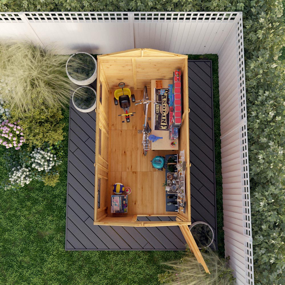 Mercia 9 x 5ft Modular Shiplap Apex Shed Image 4