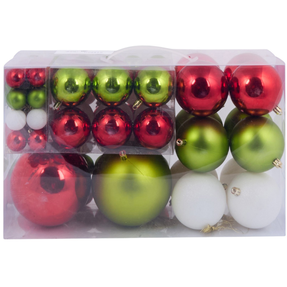 Pack of 94 Candy Cane Carnival Baubles Image 1