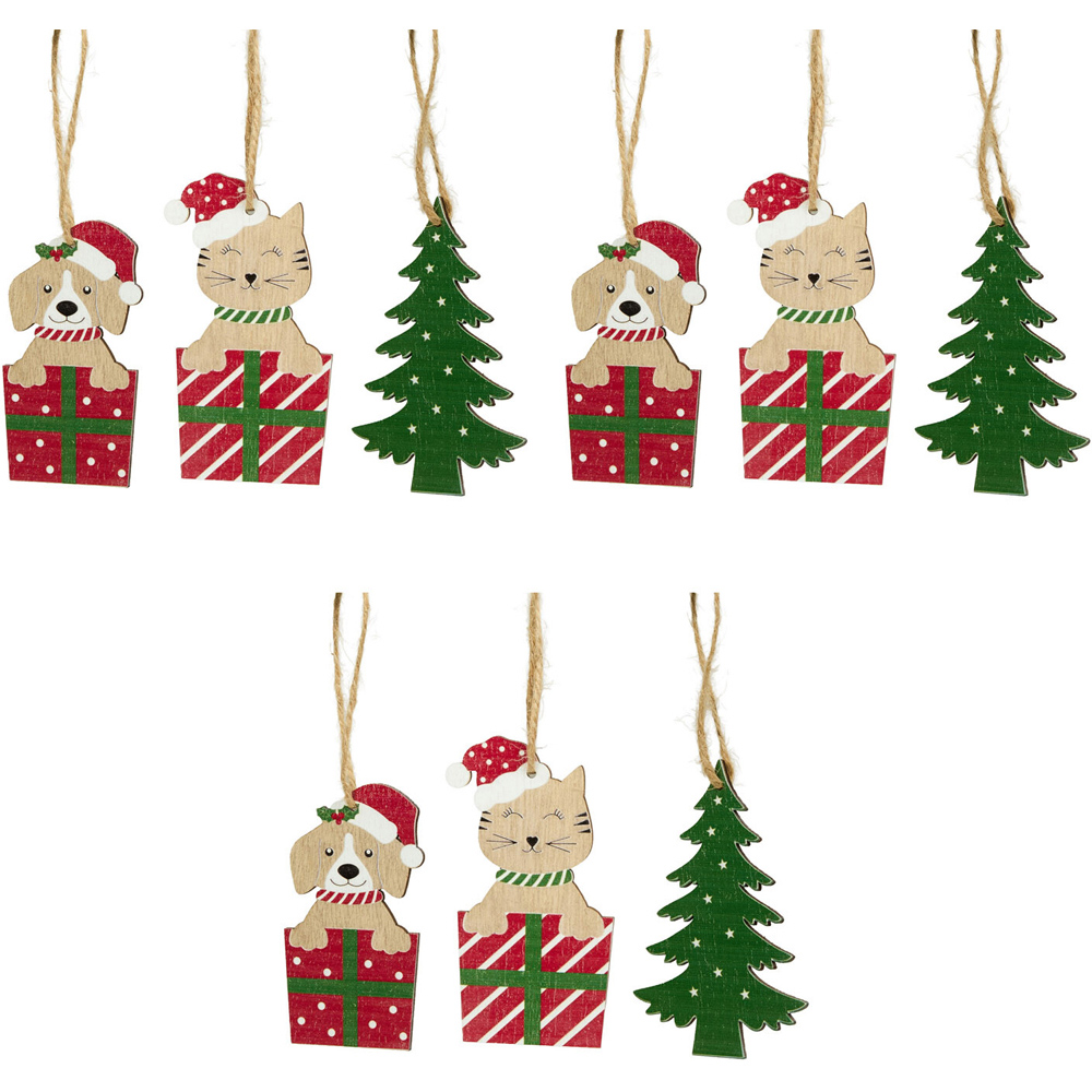 Set of 9 Pet Hanging Decorations Image 1