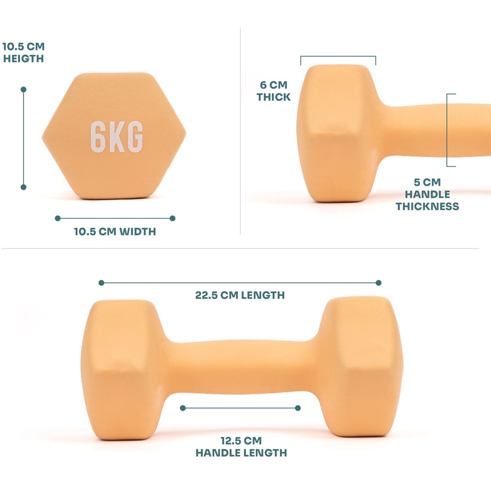 Myga Dumbbell 6kg 2 Pack Image 3