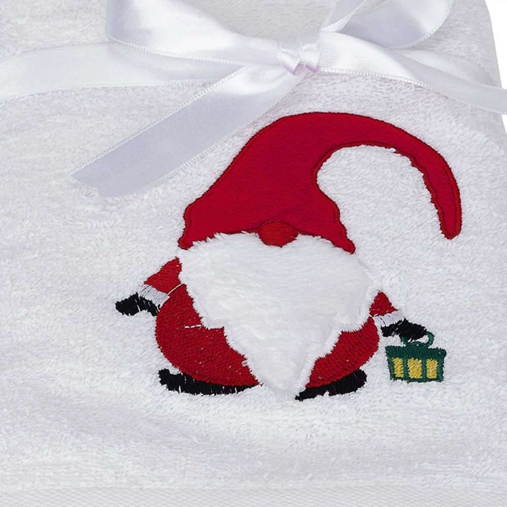 Bellissimo Cotton Home Embroidered Gonk Hand Towel 2 Pack Image 2