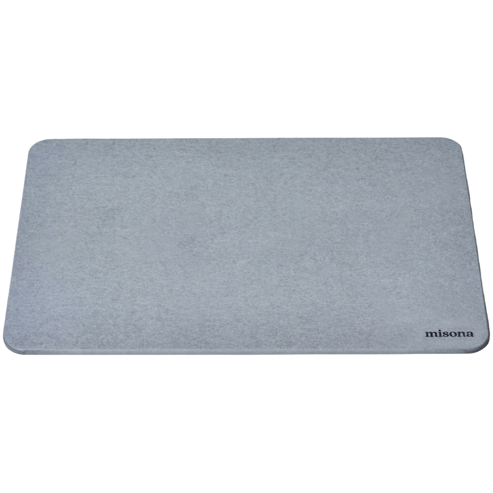 Allure Bath Fashions Grey Large Stone Diatomite Bath Mat 50 x 80cm Image 1