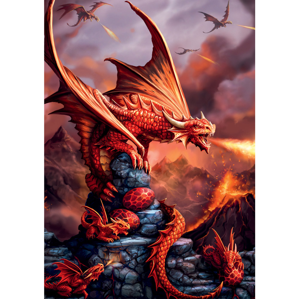 Fire Dragon 1000 Piece Jigsaw Puzzle Image 2