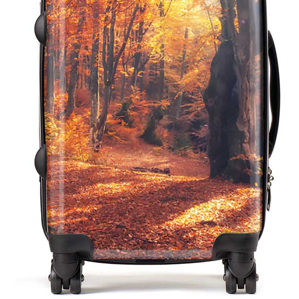 Warren Reed Designer Cabin Autumn Forest Suitcase Image 2