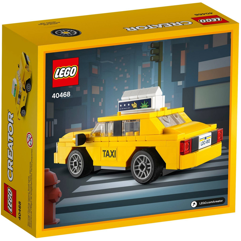 LEGO 40468 Yellow Taxi Set 124-Piece Image 5