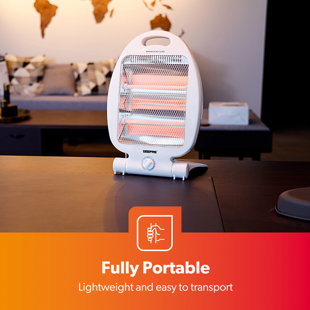 Geepas Quartz Energy Efficient Halogen Heater 800W Image 6