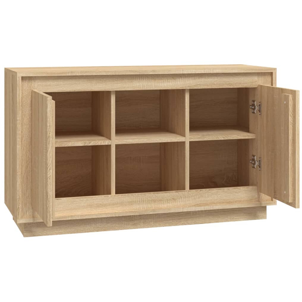 vidaXL 2 Door 2 Shelf Sonoma Oak Sideboard Image 5