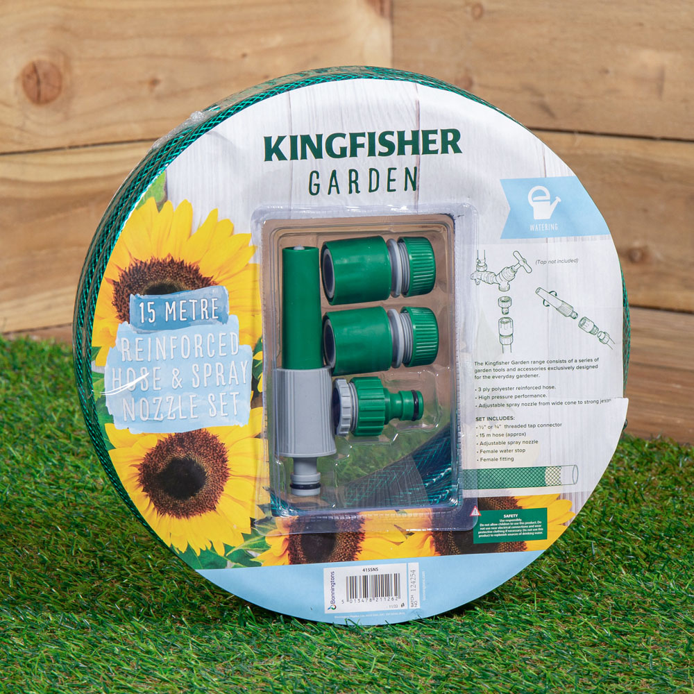 Samuel Alexander 15m Garden Hose and Spray Nozzle Set Image 2
